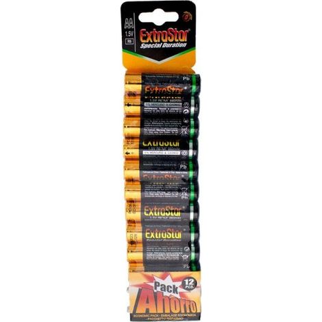 Pila Batteria R6 AA Stilo 1,5V 860mAh MN1500 Alcalina Confezione da 12 Pezzi