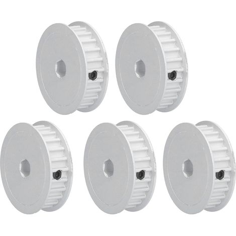 5 poulies de distribution synchrones 24 dents, noyau hexagonal de 8 mm, pas de 5 mm pour HTD 5414‑4008‑0024 (1/5)
