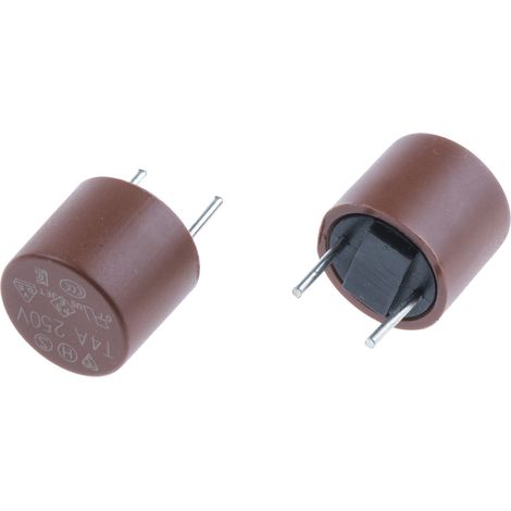 Fusible à montage sur CI RS PRO, Sortie Radiale, 4A, type T 250V c.a. (1/2)
