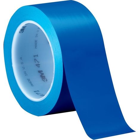 3M Nastro con Film Vinilico 471, 19 mm X 33 m, 48 Pezzi, Blue