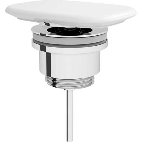 Válvula de desagüe - VitrA 6370L003-1001 - Cerámica blanca - Gama Metropole - Instalación fácil