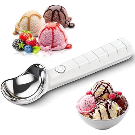 Paletta per gelato riscaldata elettricamente. Paletta per gelato riscaldata con display a LED. Riscalda fino a 45/70 °C per ghiaccio duro, ghiaccio congelato o yogurt gelato. (1/5)