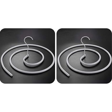 Confezione da 2 grucce a spirale per coperte, trapunte essiccate al sole, lenzuola, materassi (rotonde) (1/5)