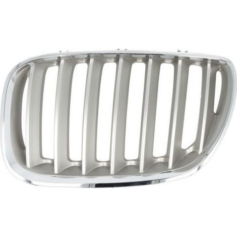 Grille de calandre avant gauche titanium BMW X5 1 E53 phase 2 2003-2007
