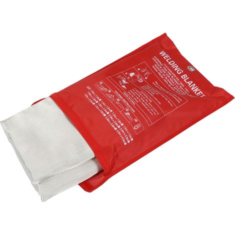 Couverture Anti-Feu d'Urgence Extinction Flammes Fibre de Verre Ignifuge Équipement de Protection Sécurité pour Cuisine Maison (1/5)