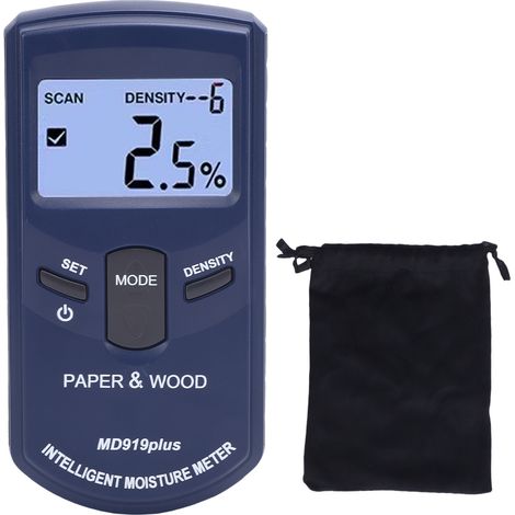 Compteur d'eau en bois numérique, détecteur de papier de construction de murs en béton, testeur d'humidité de l'air (1/5)