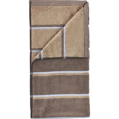 Zone Denmark - Sauna Bath Towel 140x70 cm - Taupe, Camel, Sky Blue
