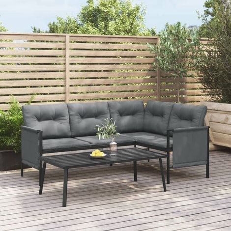 Furniture Limited - Tavolino da giardino antracite 110x55x35 cm (1/5)