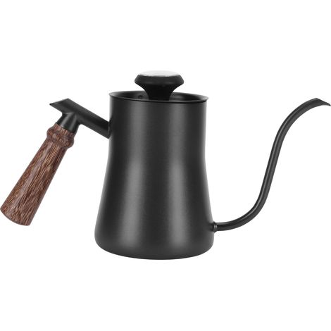 Cafetière à Main 650ml avec Thermomètre, Pot à Café Suspendu en Acier Inoxydable