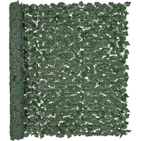 VEVOR Haie Artificielle 150x249 cm Brise Vue Cloture de Lierre Artificiel Intimite Support en Tissu Maille et Joint Renforce Deco Fausses Feuilles pour Jardin, Exterieur, Cour, Balcon, Terrasse, Patio