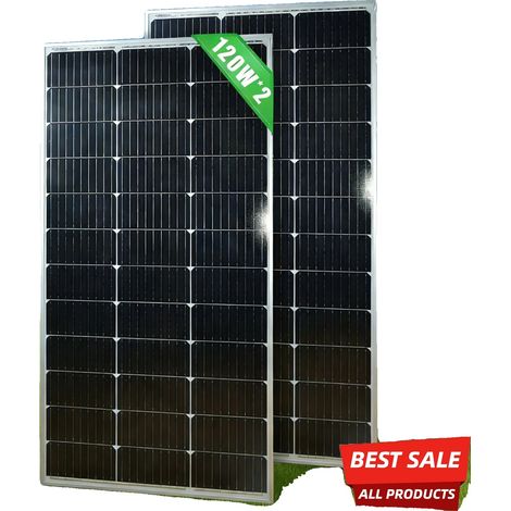 Solarpanel, hohe Effizienz, vielseitige Verwendung, 2PCS 120W (1/2)
