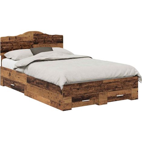 Maison Exclusive - Struttura del letto con testiera Legno vecchio 120 x 190 cm (1/5)
