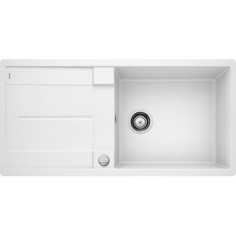 BLANCO Einbauspüle METRA XL 6 S-F Silgranit flächenbündig einbaubar weiß (1/5)