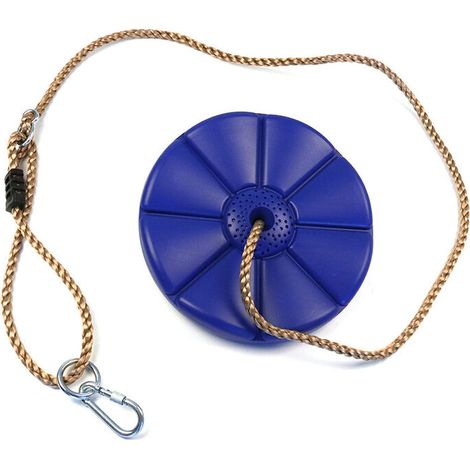 Balançoire Disque en Plastique Siège de balançoire Enfant de Jardin Balançoire Plaque de Suspension avec Corde Balançoire à Disque pour Enfants