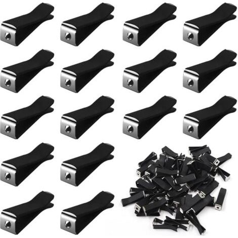 Sollbry 120 Clips pour Grille d'aération de Voiture, Clips de Sortie de Climatisation, Clips à Tête Carrée pour Grille D'aération de Voiture Avec Boîte de Rangement pour Bureau, Maison, Voiture (1/5)