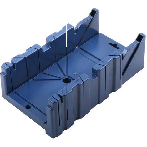 Support de boîte de scie à onglets multifonction pour le travail du bois, dos d'onglet de rangement, armoire moyenne en plastique de 45 degrés/22,5 degrés/90 degrés-6 scies non incluses. (1/4)