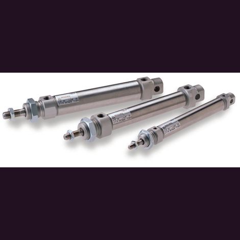 [GEBRAUCHT] B-Ware IMI NORGREN Rundzylinder 25mm Hub 160mm doppeltwirkend Heizkörper effizient 1