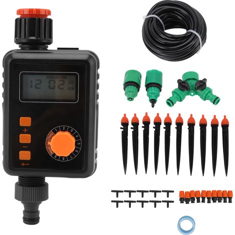 Programmateur d'arrosage G3/4 IPX5 ABS Programmation à la seconde près Arrosage automatique jardin balcon économe en eau (1/5)