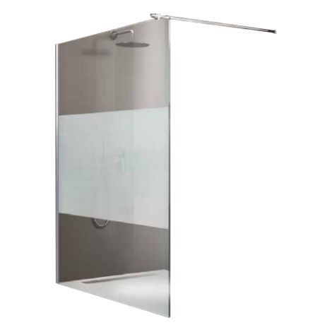 Paroi de douche fixe - Open 2 - LEDA - H. 200 cm - l. 118-120 cm