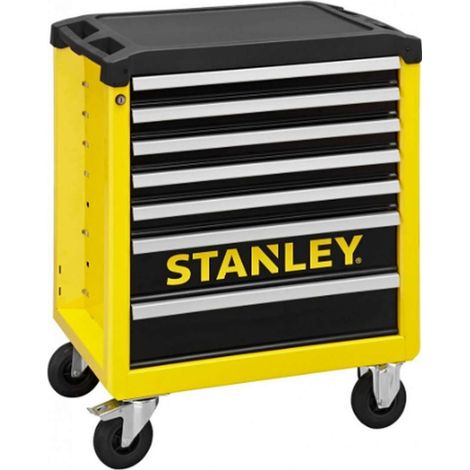 Servante d'telier - Vide - 7 tiroirs - STANLEY - Noir et jaune (1/5)