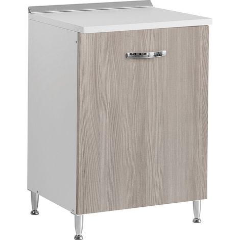 MOBILE BASE PER CUCINE COMPONIBILI L.60 x P.50 x H.85. - 1 anta - col. olmo  - LINEA AZZURRA