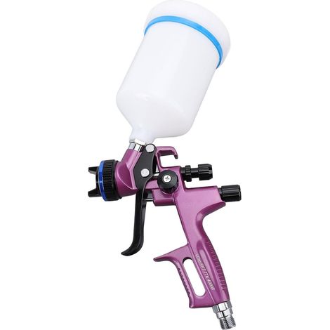 Pulvérisateur de Peinture Pistolet de Pulvérisation HVLP Réglable avec Corps en Alliage d'aluminium et Aiguille de Buse en Acier Inoxydable 600 ML 1,3 Mm pour Meubles, Clôtures, Murs, Portes (1/5)