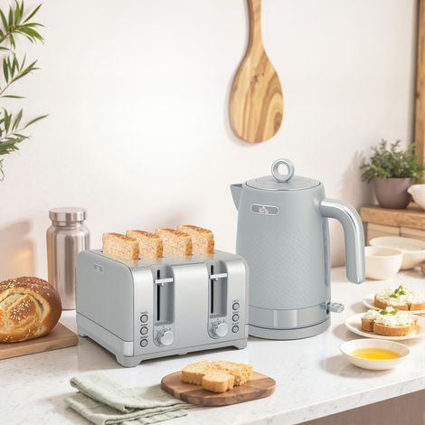 Bouilloire et grille-pain, bouilloire 1,7 L 2200 W à ébullition rapide avec thermostat