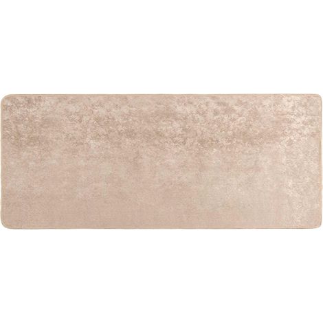 vidaXL Rug Runner MARSA Beige 100 x 200 cm Polyester and PVC