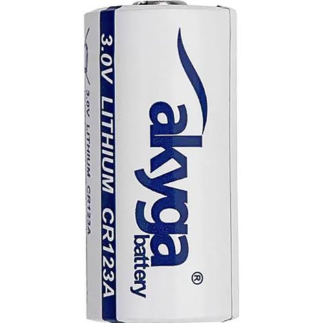 Akyga CR123 Pile photo CR-123A Li-MnO2 1500 mAh 3 V 1 pc(s) W548433 (1/3)
