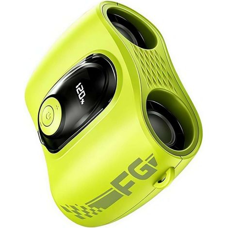 Ventilateur randonnée mains libres – Double flux – 120 vitesses – Storm – 300-500mAh – USB – Clip/cou – 4 couleurs – Fraîcheur nomade – Vert (1/4)