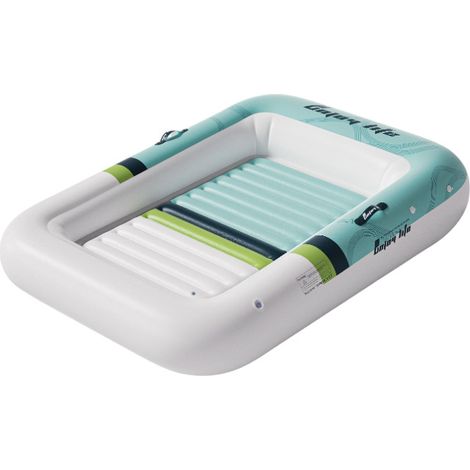 Matelas Gonflable Flottant Adulte 173x110cm - Chaise Longue de Piscine et Plage Pliable en PVC - Bouée Confortable pour Extérieur et Détente