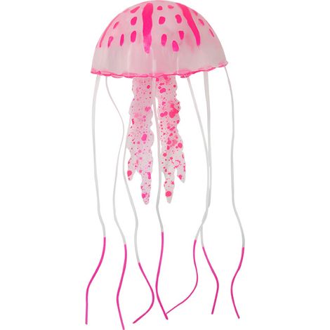 Jellyfish Artificiel - En Silicone Écologique - Effet Lumineux Sous Éclairage Actinique - Décor Aquarium Eau Douce ou Salée - 3 Pièces (1/5)