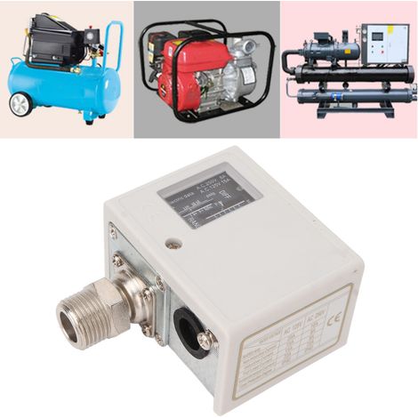 Pressostat SPC-130E pour chaudières, compresseurs d'air, séchoirs frigorifiques et refroidisseurs (régulateur de pression 30 kg, AC125V/AC250V, interface 2 voies) (1/5)