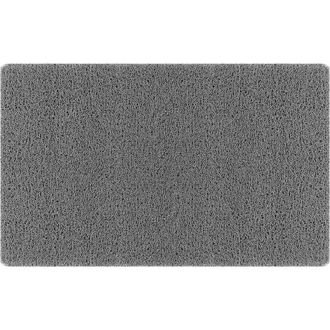 Tapis de douche antidérapant avec trous de drainage, tapis de douche pour zones humides (40x60cm, gris) (1/4)