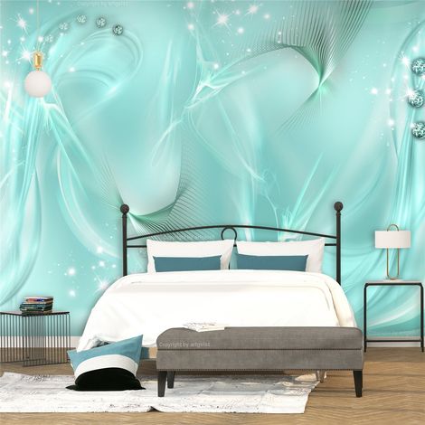 Papier peint Enchanted Turquoise - 300 x 210 cm (1/4)