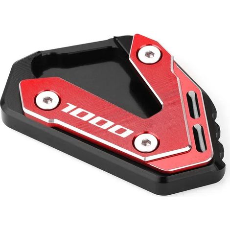 (GSxR1000 Red2) Compatible pour SUZUKI GSX R 600 GSX-R 750 GSXR 1000 1000R Accessoires de moto Béquille Extension Pied Béquille latérale Agrandisseur Plaque Pad maxpower (1/4)