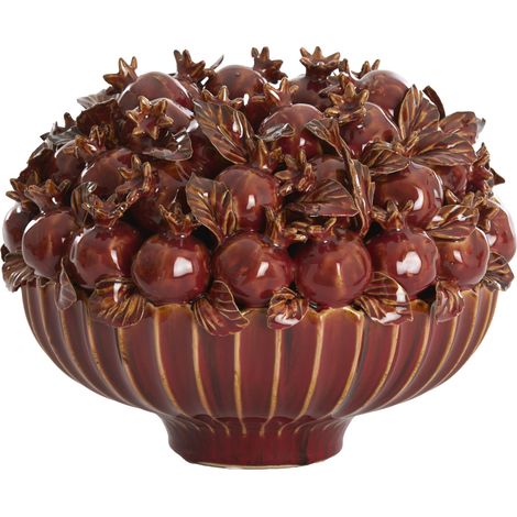Vaso in ceramica POMEGRANATE di Light & Living bordeaux –