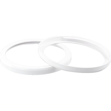 Lot de 2 connecteurs de tuyau d'échappement portables en PVC pour bague de climatisation, faciles à installer, blanc (15 cm) (1/5)