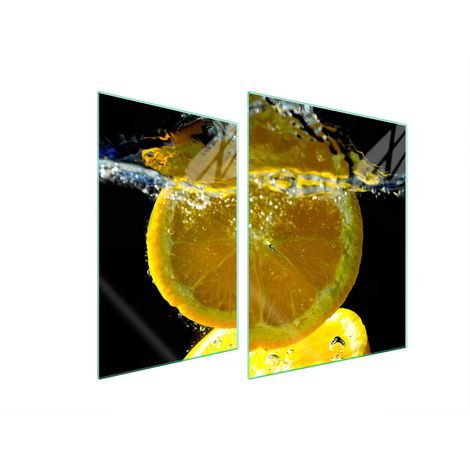 GLASSCHUTZPLATTE FÜR HERD 70x52 ZITRONE (1/5)