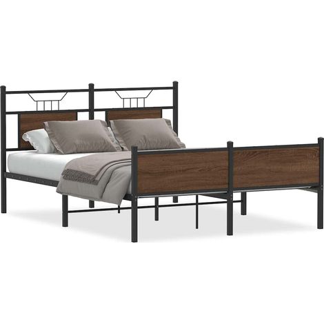 Maison Exclusive - Giroletto senza Materasso Rovere Marrone 137x190 cm Truciolato