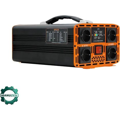 Manuzen - Onduleur Sinusoïdal Pur 4000W 12V 24V DC Vers 220V (1/3)