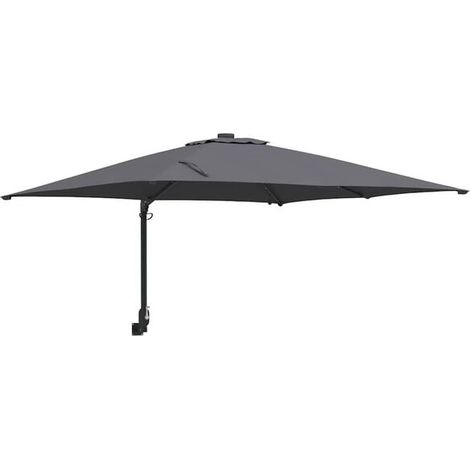 Parasol de jardin gris anthracite 248,5 x 247,5 x 160 cm (1/5)