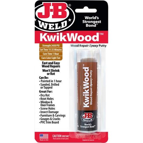 J-B Weld KwikWood Epoxy Putty 57g - Wood Repair Solution