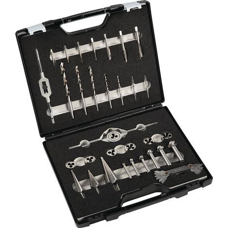 TECWERK Metallbearbeitungssatz M3-M12 33-tlg.HSS Ku.-Koffer TECWERK