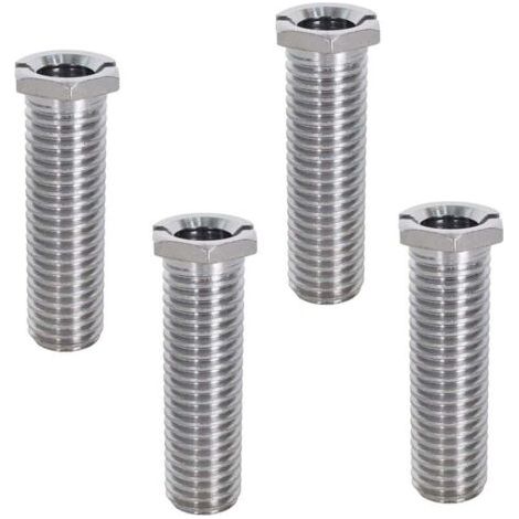 Lot de 4 Vis de Panier d'Évier 45 mm Vis de Bonde en Acier Inoxydable, Vis Creuses Filetées pour Bouchon de Crépine de Lavabo (1/4)