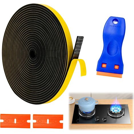 6  3mm5m Joint Mousse Adhésif d'Étanchéité pour Plaque de Cuisson (1/5)