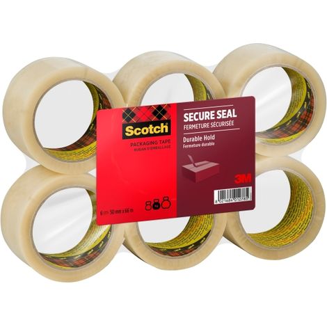 Scotch pack de 6 cintas adhesivas transparentes 50 mm x 66 m