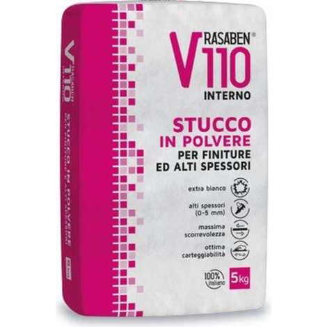 4,0 x STUCCO POLVERE INTERNO V110 K2 RASABEN