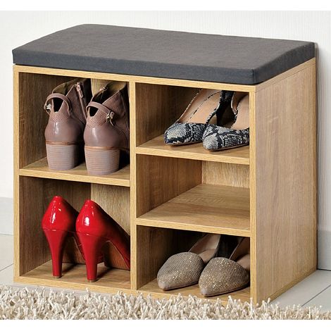 Schuhschrank für Flur, Holzkommode mit Sitz - Kesper (1/2)