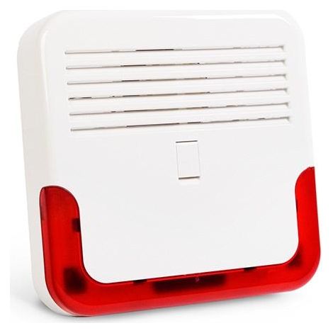 Satel SD-6000 R sirena óptica y acústica roja (1/3)